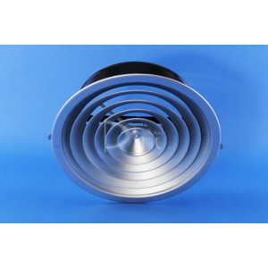 DIFUSOR CIRCULAR CLÁSICO DS + R + C  6" COLOR ALUMINIO