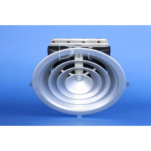 DIFUSOR CIRCULAR CLÁSICO DS + RR  6" COLOR ALUMINIO