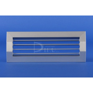 Rejilla Simple Deflexión Conducto Circular MH-TU 75 x 600 COLOR ALUMINIO