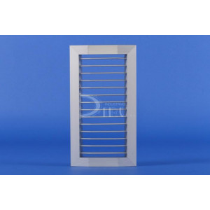 Rejilla Simple Deflexión Conducto Circular MV-TU 175 x 600 COLOR ALUMINIO