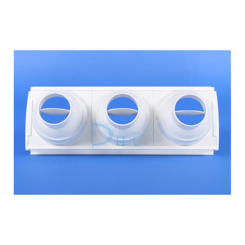 3 BOCAS INDUCTORAS BIER CON PERFIL Ø 300 y Ø 400 mm COLOR BLANCO