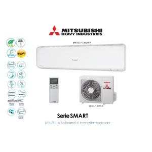 Split pared mitsubishi heavy smart SRK63ZR-W Blanco