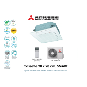 mitsubishi heavy cassette 90 x 90 cm. smart FDT(N)71VHNP-W