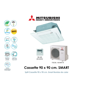 mitsubishi heavy cassette 90 x 90 cm. smart FDT90VHNP-W