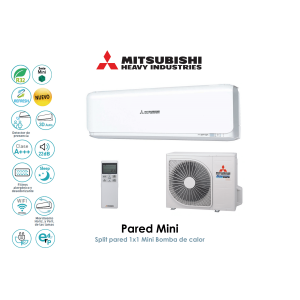 Split pared mitsubishi heavy pared mini SRK60ZSX-W Blanco