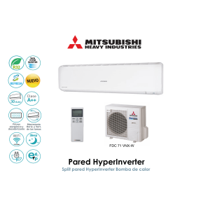 Split pared mitsubishi heavy pared hyperinverter SRK71VHNX-W Blanco