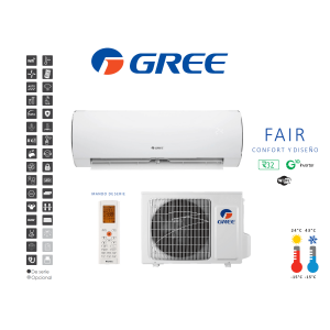 Aire acondicionado split pared gree fair 9 Blanco con wifi