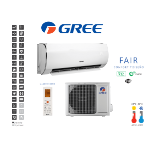 Aire acondicionado split pared gree fair 12 Blanco con wifi