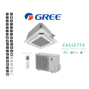 Aire acondicionado cassette gree um cst 18 Blanco