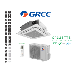 Aire acondicionado cassette gree um cst 24 Blanco