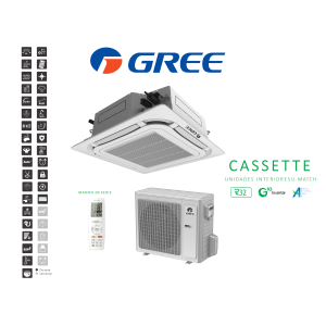 Aire acondicionado cassette gree um cst 30 Blanco