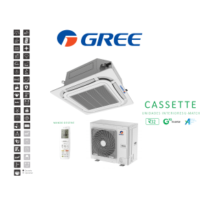 Aire acondicionado cassette gree um cst 42 3f Blanco