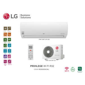 Aire acondicionado split pared lg privilege 9 Blanco con wifi