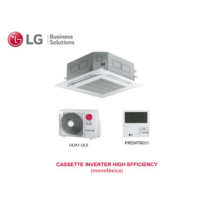 Aire acondicionado lg cassette inverter high efficiency 12 Blanco