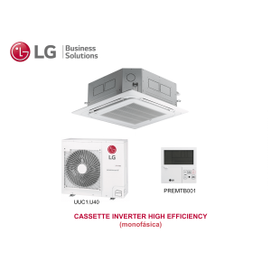 Aire acondicionado lg cassette inverter high efficiency 30 Blanco