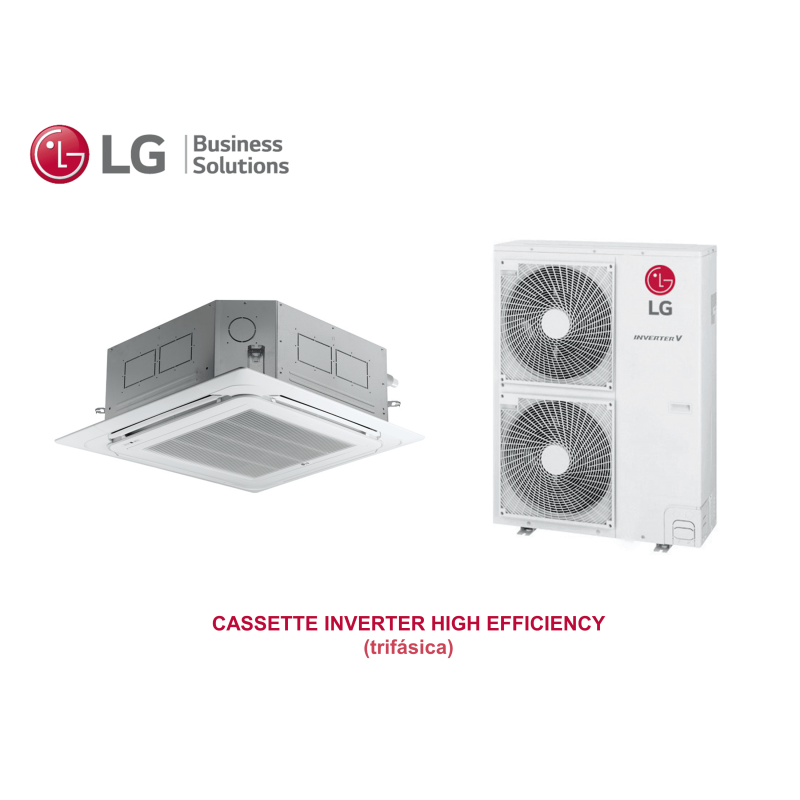 Aire acondicionado lg cassette inverter high efficiency 42 Blanco