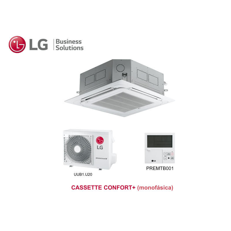 Aire acondicionado lg cassette confort+ 18 Blanco