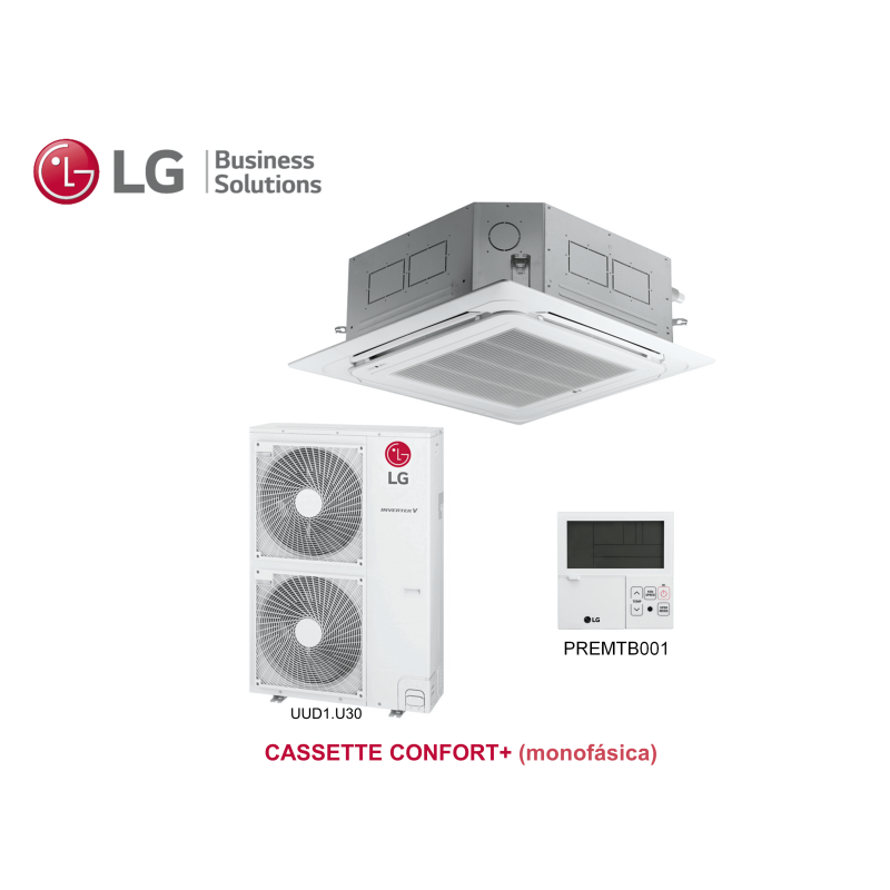 Aire acondicionado lg cassette confort+ 36 Blanco