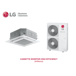Aire acondicionado lg cassette inverter high efficiency 36 Blanco con wifi