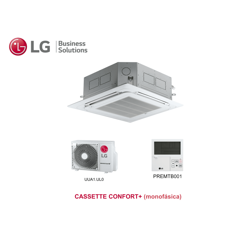 Aire acondicionado lg cassette confort+ 12 Blanco con wifi