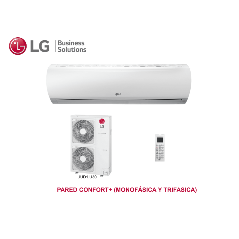 Aire acondicionado split lg pared confort+ 36 Blanco