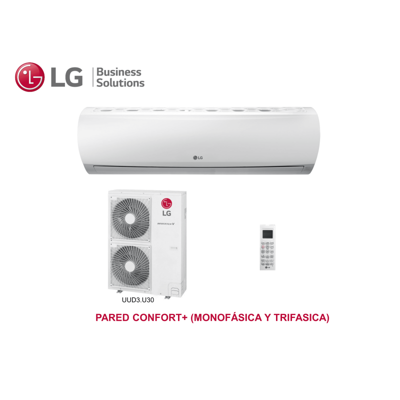 Aire acondicionado split lg pared confort+ 36 Blanco