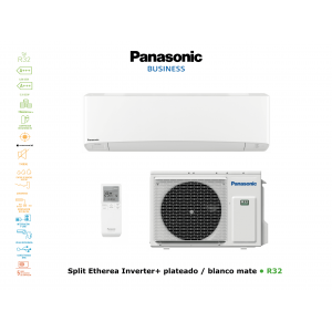 Aire acondicionado pared panasonic split etherea inverter+ KIT-Z71-VKE blanco con wifi
