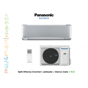Aire acondicionado pared panasonic split etherea inverter+ KIT-Z50-VKE plata con wifi