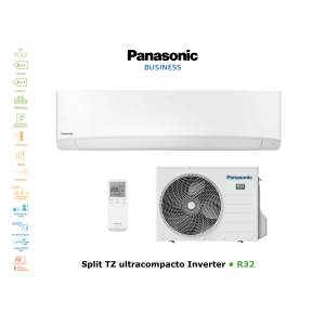 Aire acondicionado pared panasonic split tz ultracompacto inverter KIT-TZ60-WKE blanco con wifi