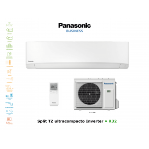 Aire acondicionado pared panasonic split tz ultracompacto inverter KIT-TZ71-WKE blanco con wifi