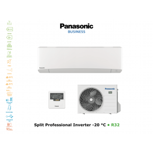 Aire acondicionado pared panasonic split professional inverter -20°c KIT-Z25-TKEA blanco