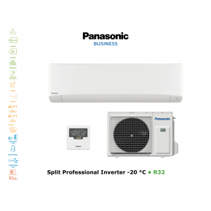 Aire acondicionado pared panasonic split professional inverter -20°c KIT-Z71-TKEA blanco con wifi