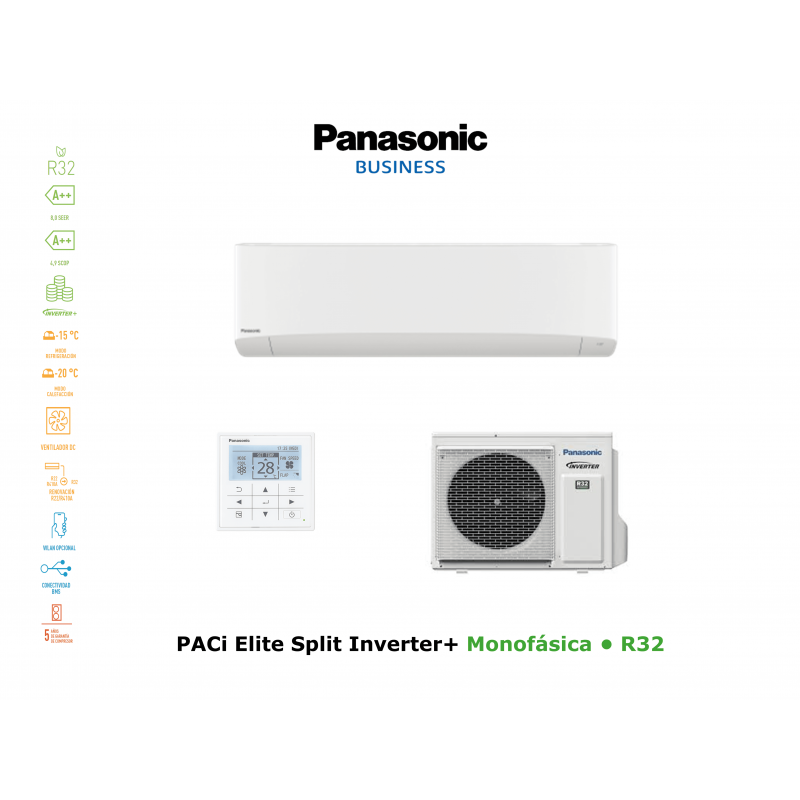 Aire acondicionado panasonic paci elite split inverter+ KIT-60PK2ZH5 blanco