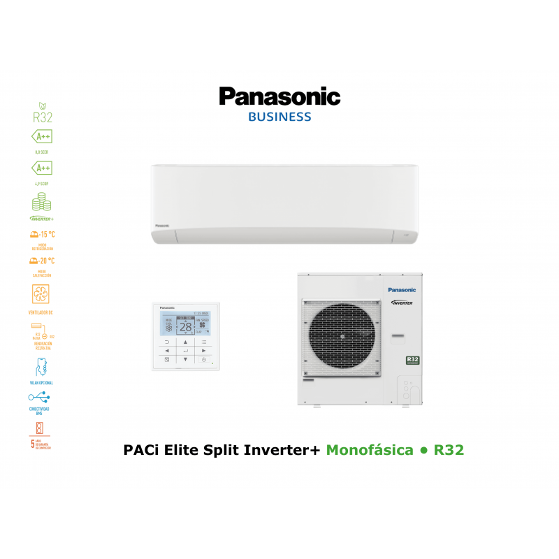 Aire acondicionado panasonic paci elite split inverter+ KIT-71PK2ZH5 blanco con wifi