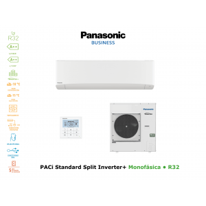 Aire acondicionado panasonic paci standard split inverter+ KIT-100PK2Z5 blanco con wifi