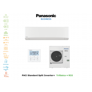 Aire acondicionado panasonic paci standard split inverter+ KIT-100PK2Z8 blanco con wifi