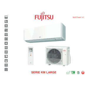 Aire acondicionado split pared fujitsu serie km large ASY50UI-KM blanco