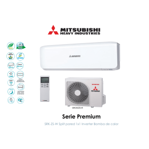 Split pared mitsubishi heavy premium SRK50ZS-W Blanco