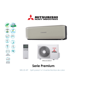Split pared mitsubishi heavy premium SRK20ZS-WT Titanium