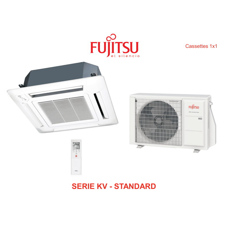 Aire acondicionado cassette fujitsu kv  standard AUY35K-KV blanco