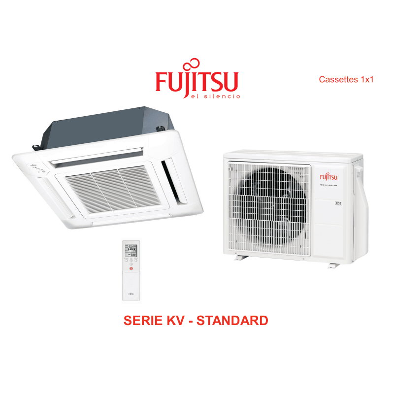 Aire acondicionado cassette fujitsu kv  standard AUY71K-KV blanco