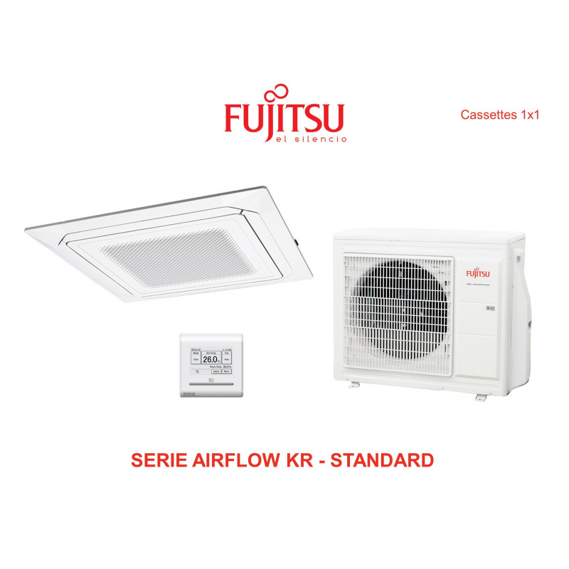 Aire acondicionado cassette fujitsu airflow kr  standard AUY71K-KR blanco