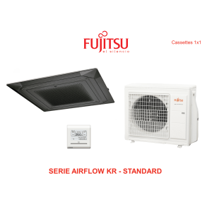 Aire acondicionado cassette fujitsu airflow kr  standard AUY71K-KR negro