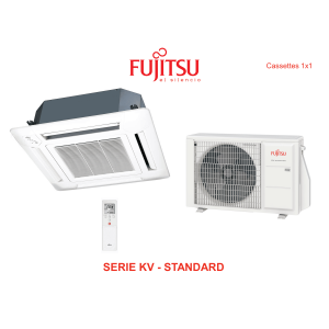 Aire acondicionado cassette fujitsu kv  standard AUY35K-KV blanco con wifi