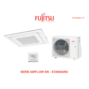 Aire acondicionado cassette fujitsu airflow kr  standard AUY50K-KR blanco con wifi