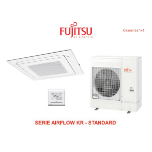 Aire acondicionado cassette fujitsu airflow kr  standard AUY125K-KR blanco con wifi