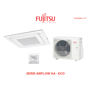 Aire acondicionado cassette fujitsu airflow ka - eco AUY50K-KA blanco con wifi