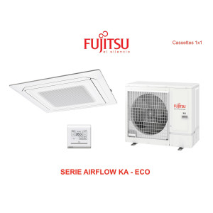 Aire acondicionado cassette fujitsu airflow ka - eco AUY100K-KA blanco con wifi