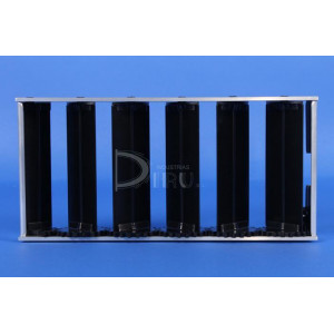 REJILLA LINEAL CON MARCO RL-C + R  150 x 350 COLOR ALUMINIO + REGULACIÓN