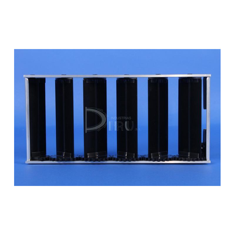 COMPUERTAS DE REGULACIÓN DE LAMAS OPUESTAS  250 x 800 COLOR NEGRO